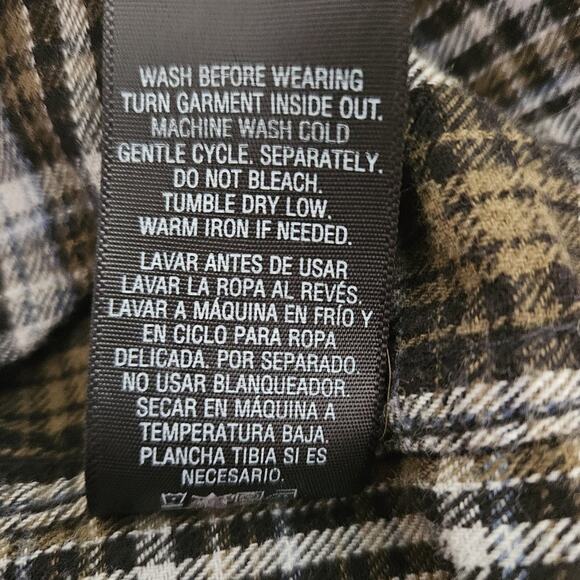 Northwest Territory Men's Plaid Flannel Button Down Shirt- size L - EUC - Picture 7 of 7